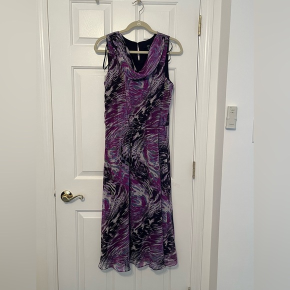 J.B.S. Dresses & Skirts - J.B.S. Women's Maxi Dress in Purple and Black Swirl